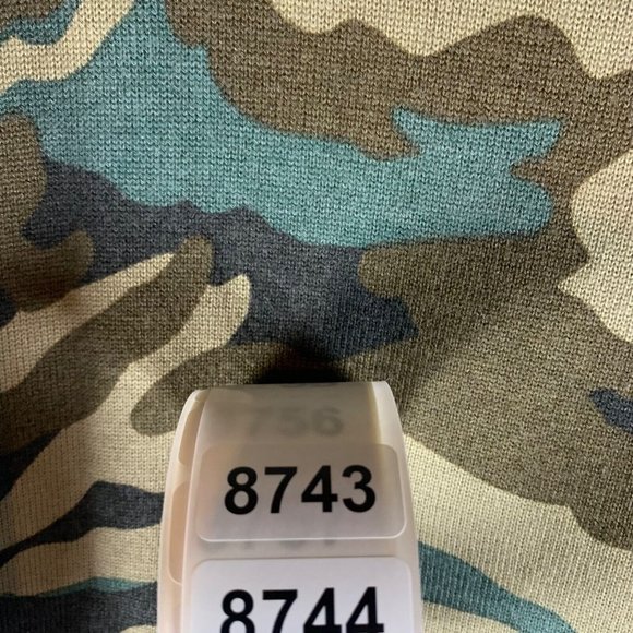 J.Crew Women's Wool Blend Full Zip Camouflage Bomber Sweater Jacket Size M 8743 - Picture 8 of 8